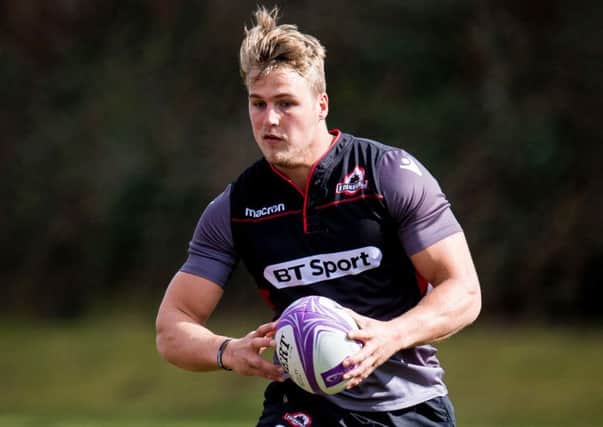 Edinburgh's Duhan van der Merwe in training. Picture: Ross Parker/SNS/SRU