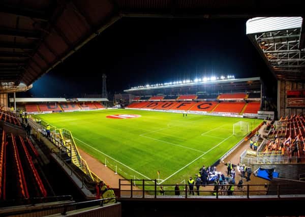Dark days at Tannadice are likely to be reflected in the mood at Dundee Uniteds agm this morning. Picture: SNS.