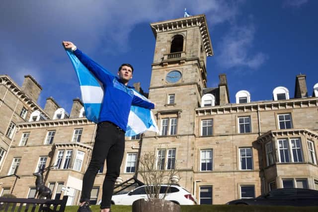 Guy Learmonth at a Team Scotland camp in Dunblane last month. Picture: Jeff Holmes