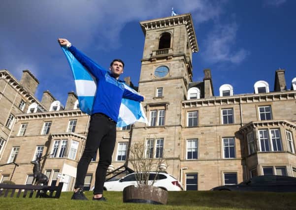 Guy Learmonth at a Team Scotland camp in Dunblane last month. Picture: Jeff Holmes