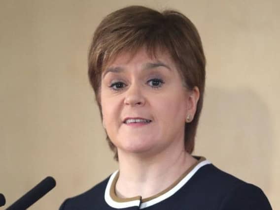 First Minister Nicola Sturgeon.