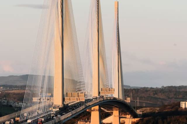 The new Queensferry Crossing. Pic: Lisa Ferguson