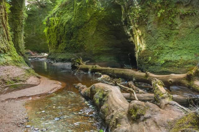 Filming has taken place in and around the surreal and mystical Devil's Pulpit at Finnich Glen.