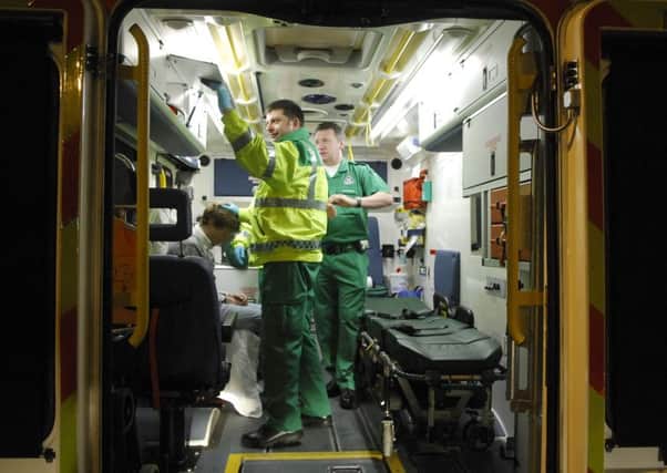 Paramedics in Scotland deal with 50 alcohol cases a day. Pic: PA Wire.
