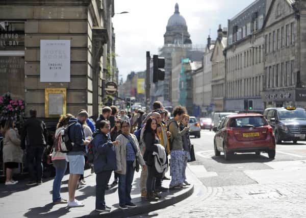 Radical measures are set to be drawn up to make it much safer to walk or cycle around Edinburgh city centre. Picture: Neil Hanna