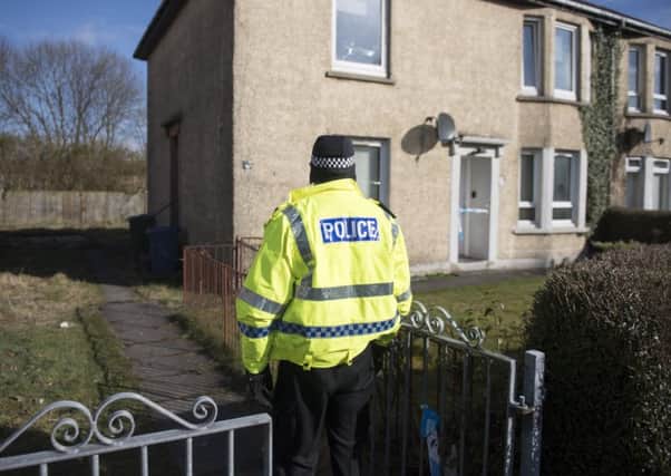 Officers were called to a property in Revoch Drive, Knightswood on Tuesday night. Pic: John Devlin