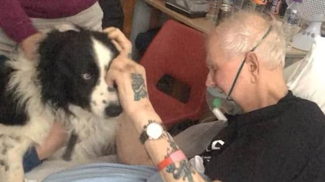 "Amazing" nurses at Dundee's Ninewells Hospital organised for a grandad to see his dog just hours before his death. Picture: Ashley Stevens