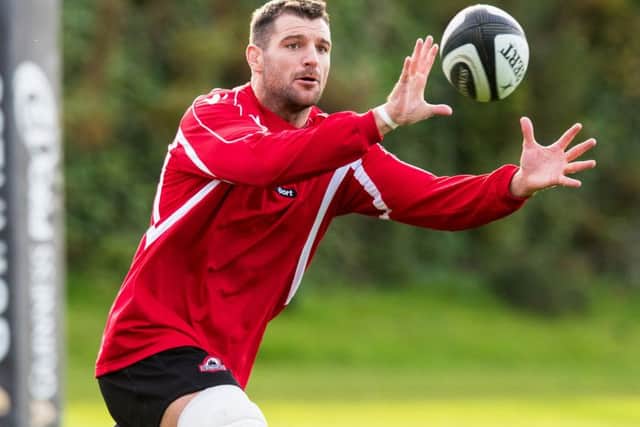 Edinburgh Rugby captain Fraser McKenzie trains ahead of his 100th appearance for the club. Picture: Ross Parker/SNS/SRU
