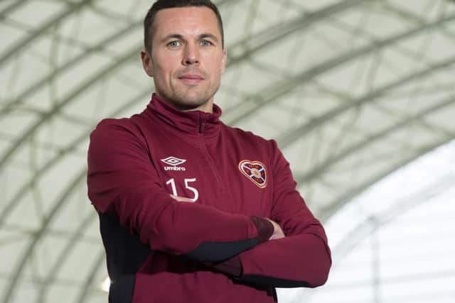 Hearts midfielder Don Cowie has been encouraged by the elevation of academy graduates to the first team. Photograph: Craig Foy/SNS