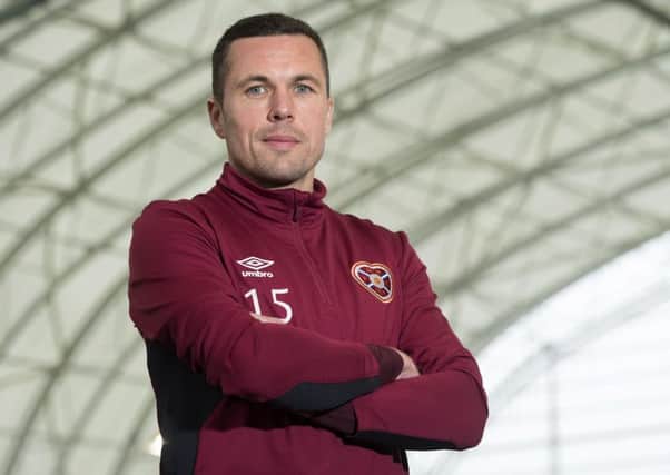 Hearts midfielder Don Cowie has been encouraged by the elevation of academy graduates to the first team. Photograph: Craig Foy/SNS