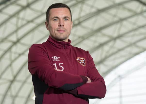 Hearts midfielder Don Cowie has been encouraged by the elevation of academy graduates to the first team.  Photograph: Craig Foy/SNS