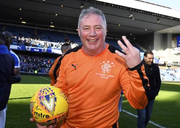 Ally McCoist, who played in a Rangers legends match last week, has been out of management since leaving Ibrox in December 2014. Picture: Rob Casey/SNS