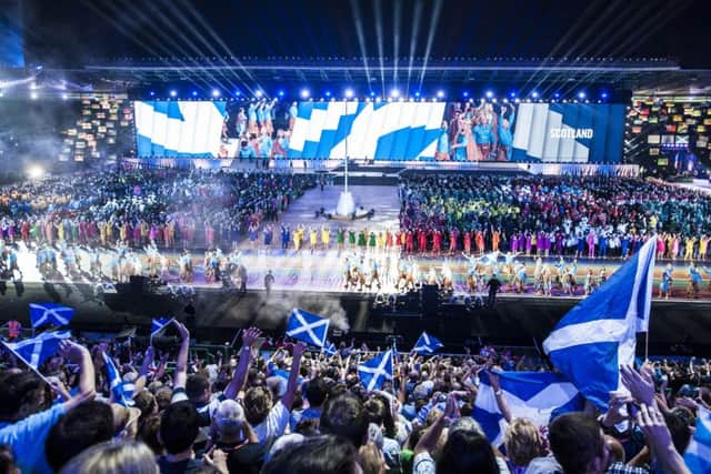 The opening ceremony of the Glasgow 2014 Commonwealth Games at Celtic Park. Picture: Jane Barlow