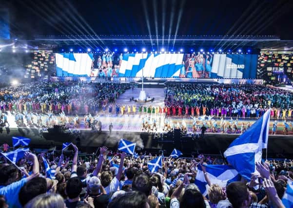 The opening ceremony of the Glasgow 2014 Commonwealth Games at Celtic Park. Picture: Jane Barlow