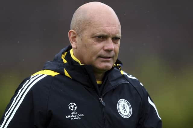 Ray Wilkins is in a critical condition in a hospital in London. Picture: AP Photo/Tom Hevezi