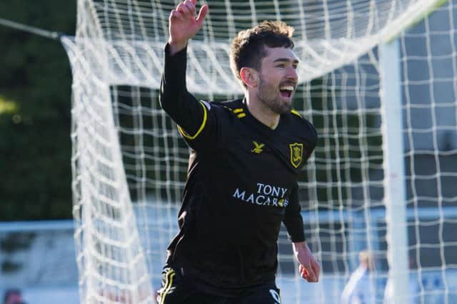 Ryan Hardie scored a sceamer against Dumbarton. Picture: SNS/Bruce White