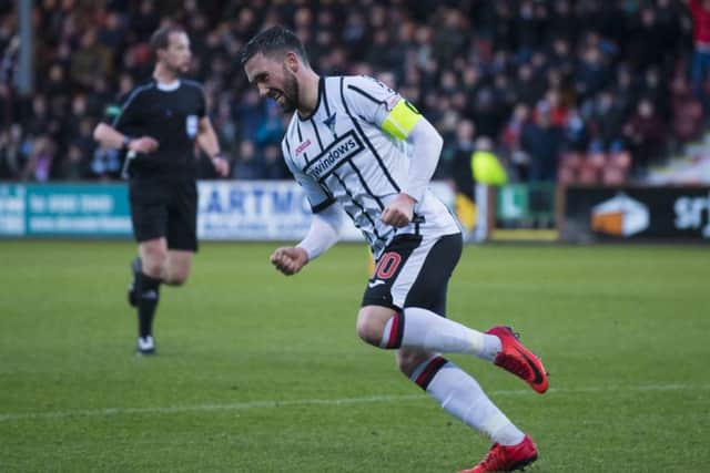 Nicky Clark scored a hat-trick as Dunfermline defeated Queen of the South 3-1. Picture: SNS/Bill Murray
