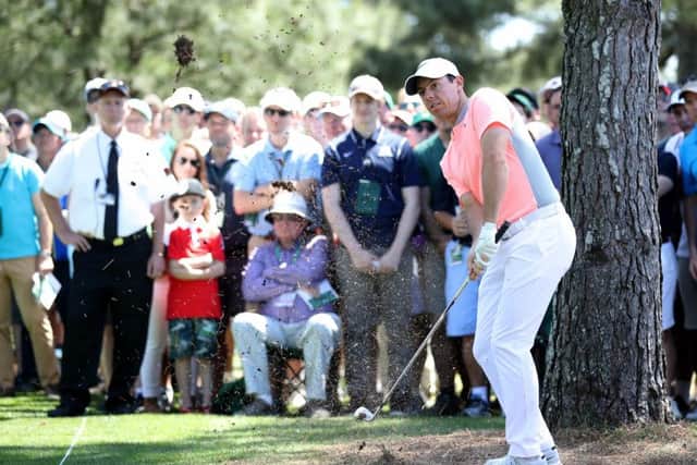 Rory McIlroy in action during the final round of the 2017 Masters. Picture: Getty