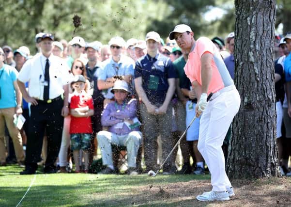 Rory McIlroy in action during the final round of the 2017 Masters. Picture: Getty