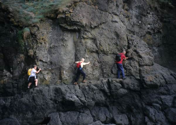 Stock image of the Elie chain-walk. Pic: Hamish Brown