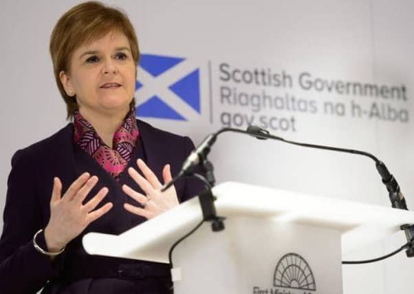 First Minister Nicola Sturgeon.