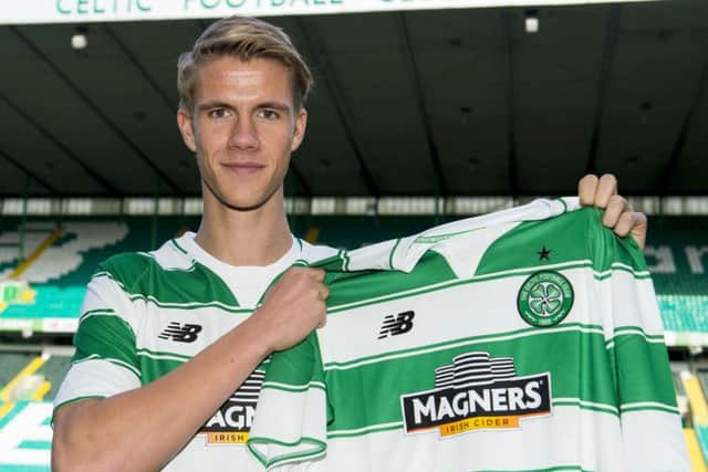 Celtic centre-back Kristoffer Ajer. Picture: SNS