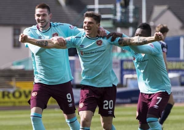 Hearts' Ross Callachan is aiming for his best goals haul for a season. Picture: Ross Parker/SNS