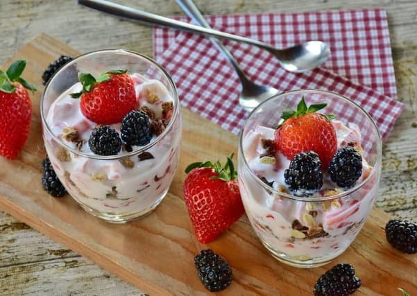 Cranachan is a sweet dessert made using cream, honey, fresh raspberries, and toasted oatmeal soaked in whisky. (Paul Townsend/Flickr)
