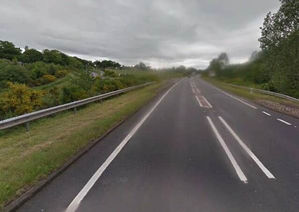 A black Honda Civic car was found by police officers at the side of the A96