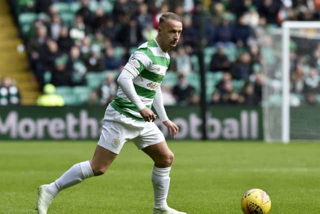 Leigh Griffiths made his return from injury. Picture: SNS