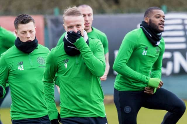 Celtic striker Leigh Griffiths is raring to go again after two months out injured. Picture: SNS/Bill Murray