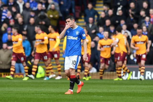 Rangers were held to a 2-2 draw with Motherwell in their last match, making it three league games without a win. Picture: SNS