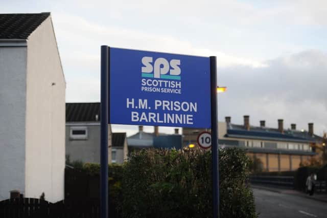 HMP Barlinnie in Glasgow remains the largest of Scotland's 15 prisons. Picture: John Devlin