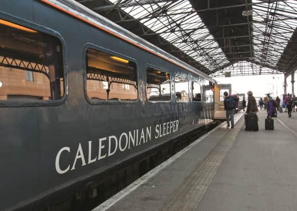 The Caledonian Sleeper stands at the platform at Inverness PIC: Stuart Vallis