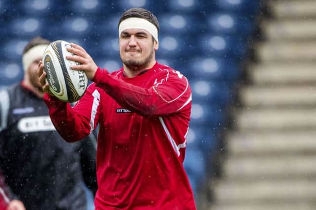 Edinburgh's Stuart McInally in training for the Ulster game. Picture: Bill Murray/SNS/SRU