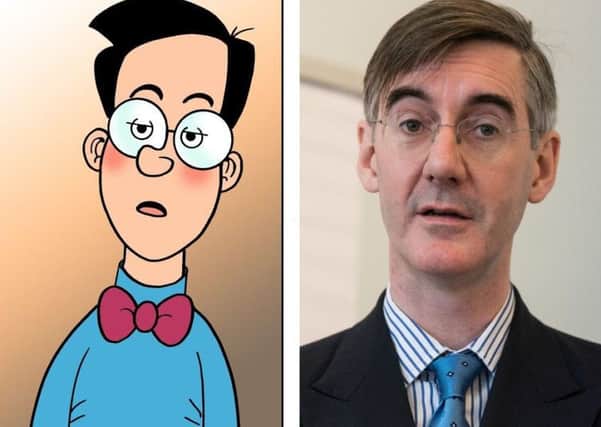 Spot the difference: One is Jacob Rees-Mogg, the other is comic strip character Walter Brown