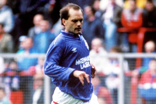Ray Wilkins in action for Rangers against Aberdeen in 1988. Picture: SNS
