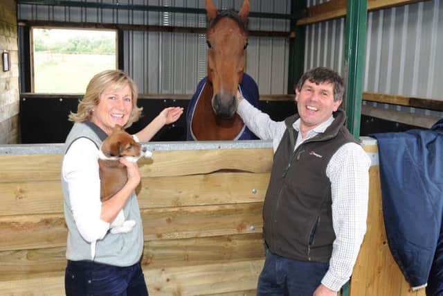 Sandy Thomson and his wife Quona with Seeyouatmidnight.
