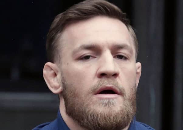 Ultimate fighting star Conor McGregor has been bailed after being charged with assault. Picture: AFP