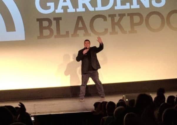 Peter Kay made a rare public appearance last night. Picture: NeilHailwood/PA Wire