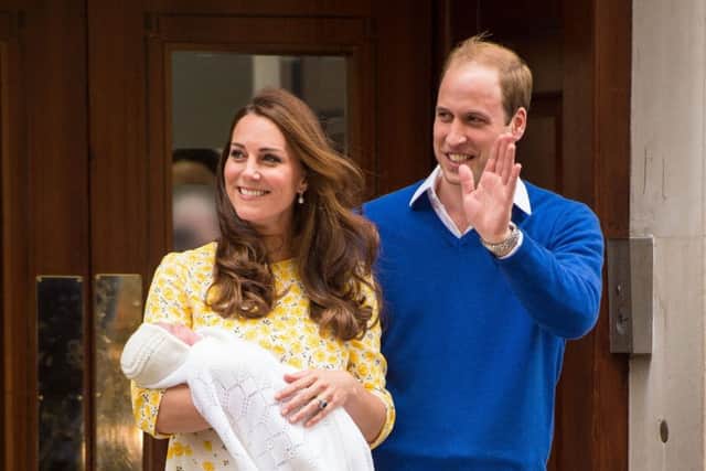 Kate and William with the Princess of Cambridge in May 2015. Picture: PA Wire