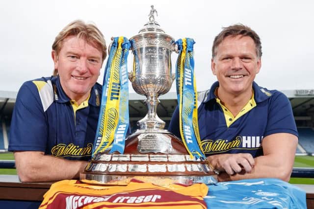 Former Motherwell boss Stuart McCall and ex-Aberdeen striker Scott Booth look ahead to the Scottish Cup semi-finals. Picture: Steve Welsh