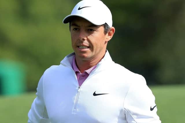 Rory McIlroy during his final round at Augusta. Picture: Andrew Redington/Getty Images