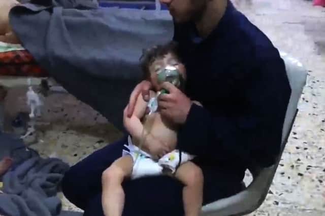 A suspected chemical attack by Syria's regime sparked international outrage. Picture: AFP/Getty
