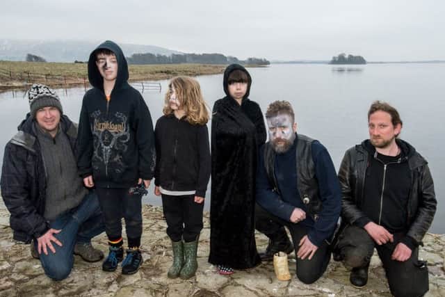 Three fathers and there kids sparked a massive rescue on Loch Leven when they went wild camping on one of the islands on Sunday night. Picture: Wullie Marr Photography
