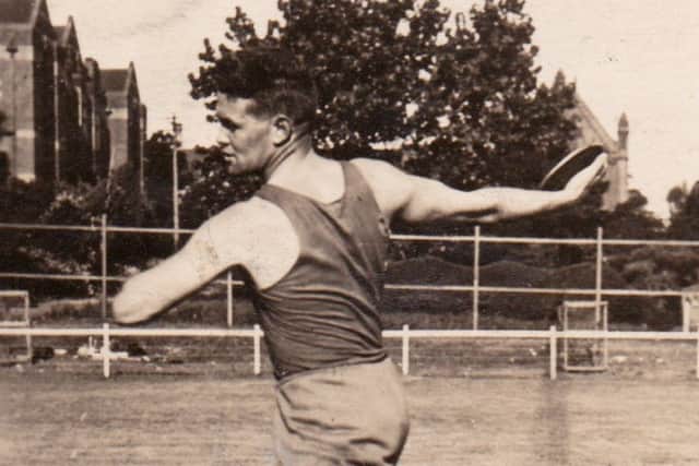 David Young, from Shotts, taught himself how to throw the discus and learned the sport simply by trial and error.
