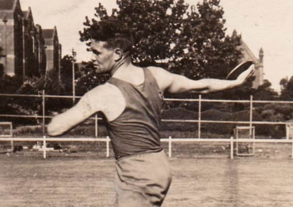 David Young, from Shotts, taught himself how to throw the discus and learned the sport simply by trial and error.