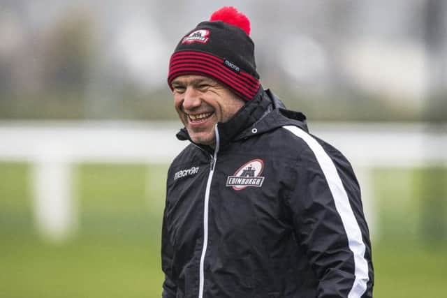 Edinburgh coach Richard Cockerill will be all smiles on Saturday if his team qualify for the Pro-14 play-offs. Picture: Gary Hutchison/SNS/SRU