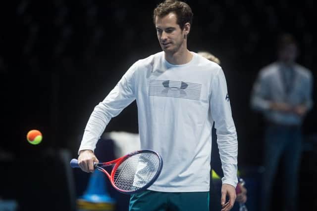 Andy Murray is hoping to have recovered from his hip injury by the summer and could feature in Great Britain's next Davis Cup match in September. Picture: John Devlin