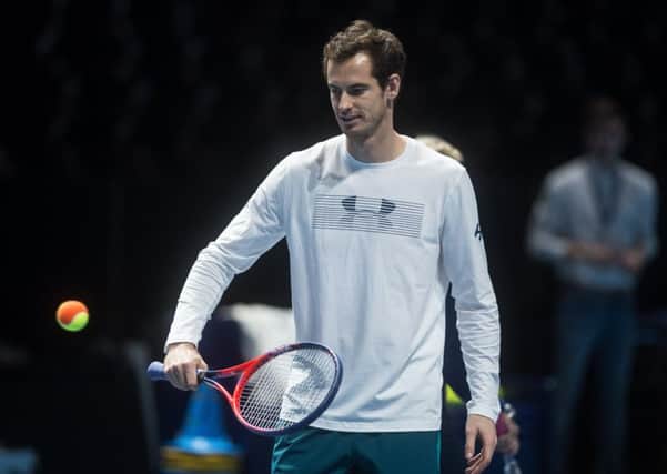 Andy Murray is hoping to have recovered from his hip injury by the summer and could feature in Great Britain's next Davis Cup match in September. Picture: John Devlin